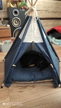 Cat Bed House Teepee Cushion Pet-Tent Puppy Available Outdoor Portable For Dog with Thick