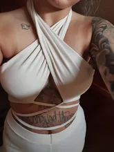 Cutenw novedad de verano a rayas activo Casual conjuntos de dos piezas de las mujeres moda Streetwear Bandage corta Tops y pantalones de cintura alta ropa