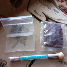 Caja de almacenamiento vacía de 10 ranuras para brocas de uñas, expositor acrílico transparente, accesorios para fresas, contenedor, LY2000