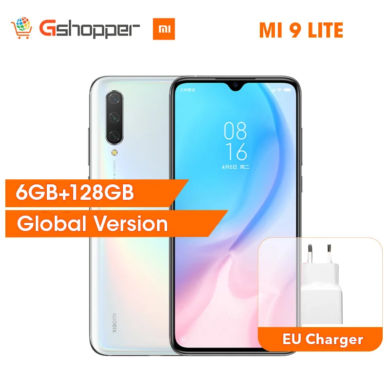 Глобальная версия Xiaomi Mi 9 Lite 6GB 128GB Смартфон Snapdragon 710 48MP Тройная камера 32 МП фронтальная камера 6,3" полный экран(CC9