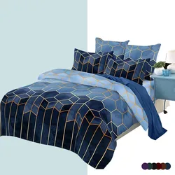 Housse de couette à carreaux géométriques, Textile de maison de luxe, ensemble de literie de style nordique sans drap, draps de lit européens, Double, Queen Size, King Size 