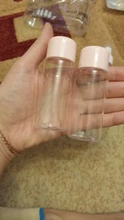 Mini botes de plástico para cosméticos, mini botellas de plástico para uso de crema cosmética para rostro, juego de 7 unidades, envases vacíos de plástico transparentes, kit de viaje