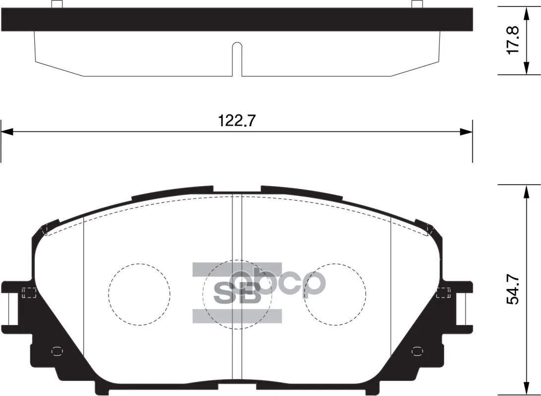 Колодки Тормозные Toyota Yaris 06-(Япония) С Абс Передние Sangsin Brake Sp1588 Sangsin brake арт. SP1588