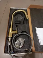 Quyanre níquel cromado sacar grifo de cocina grifo sola manija grifo mezclador H/C/cocina mezclador de agua pausa grifo de cocina