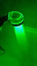 Shower-Head Temperature-Control Pressurized Water-Saving Handheld Anion Big LED Colorful