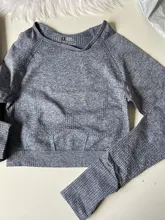 Conjunto de ropa de yoga sin costuras para mujer, prendas para entrenamiento deportivo, gimnasio, leggings de cintura alta, top corto de manga larga, 2, 3 o 5 piezas