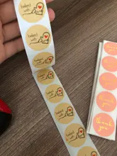 Papel de etiqueta bonito rosa/cada pegatina sellada, paquete de decoración de regalo de Navidad