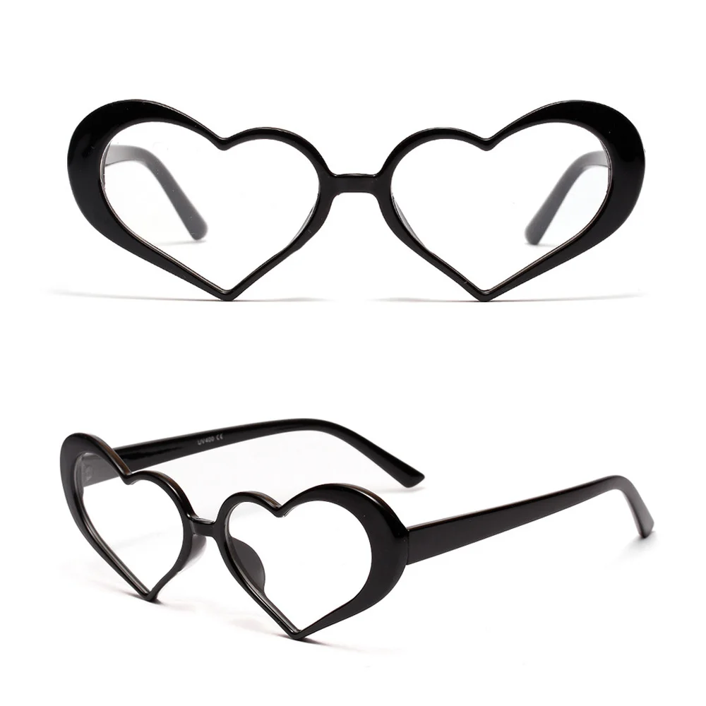 VEGA Eyewear пластиковые солнцезащитные очки в форме сердца для женщин UV400 желтые очки в форме сердца черные солнцезащитные очки в форме сердца для девочек многоцветные 380