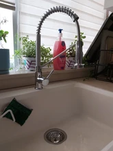 Mixer Tap Nozzle Deck-Mounted Stream-Sprayer Kitchen Faucet Cold-Taps Rotation Matte Black