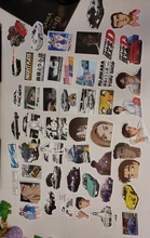 10/30/50 unids/pack anime japonés D inicial etiqueta calcomanías para cuadernos de ordenador de monopatín teléfono móvil de dibujos animados