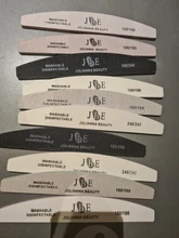 10 Uds lima De uñas profesional, 100, 150, 180, 240 Grit uñas De Gel De limas De uñas y lija estilo Luna acrílico UÑAS De ARTE
