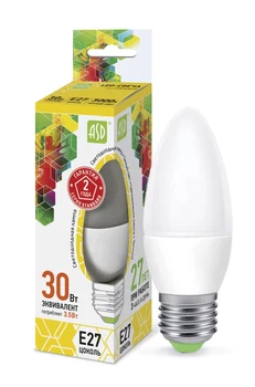 

Lamp led led candle-Standard 3.5 W 230v E27 3000 K 320lm ASD