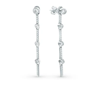 

Silver earrings with cubic zirconia sunlight sample 925