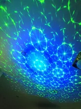 Light DJ Dj-Lamp Stage-Projector Led Laser Rgb Disco Wedding Birthday-Party Blue Rechargeable