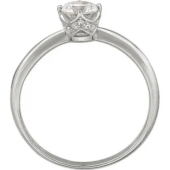 

Esthete ring with cubic zirconia and Swarovski crystals in white gold
