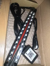 Lámpara led ambiental para coche, luces decorativas para interior, control remoto inalámbrico de música, múltiples modos