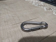 LLavero de mosquetón de gancho de resorte de acero inoxidable 304, cierre de eslabón rápido, hebilla de M4-M7, 1 ud.