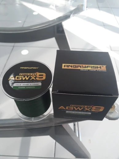 ANGRYFISH 9X 500M 15LB-100LB tress/¨/¦ Corde de p/¨/ºche PE Fil de p/¨/ºche pour Un Maximum de Distance de Moulage et de durabilit/¨/¦ pour Les Poissons de mer et deau Douce