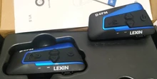 2 uds Lexin B4FM de 4-vias  Bluetooth intercomunicador para casco de motocicleta auriculares manos libres inalámbrico cascos intercomunicadores moto música con FM radio y DSP tecnologia de cancelación de ruido
