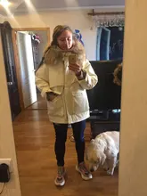 Winter Jacket Coat Parkas Fitaylor Zipper-Down Natural Women Outerwear Snow Warm Thick