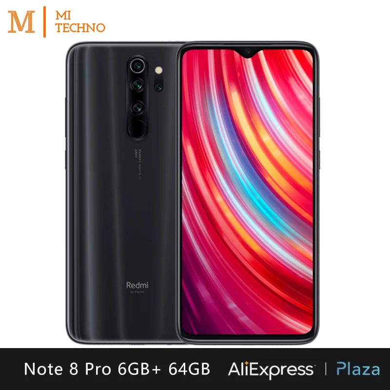  Xiaomi Redmi Note 8 Pro Smartphone(6GB RAM 64GB ROM telefono movil free new NFC android Quad camera - 4000284689819