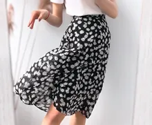 Mozuleva-faldas de gasa de cintura alta para mujer, faldas informales con estampado Floral, falda Maxi para la playa de talla grande S-3XL, primavera y verano, 2021