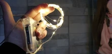 Light-String Firefly Battery-Powered Silver-Line Fairy 2-Meters Waterproof Holiday 100