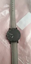 Reloj de pulsera informal de cuero para Mujer, nuevo accesorio de lujo a la moda, sencillo, con caja de Reloj de cuarzo