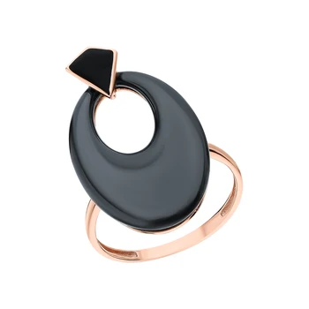 

Silver ring with ceramic sunlight sample 925