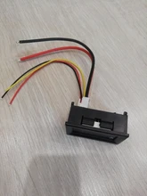 Mini Digital voltímetro amperímetro DC 100V 10A Panel Amp voltios medidor de corriente de voltaje Detector comprobador de 0,56 de doble LED pantalla Auto