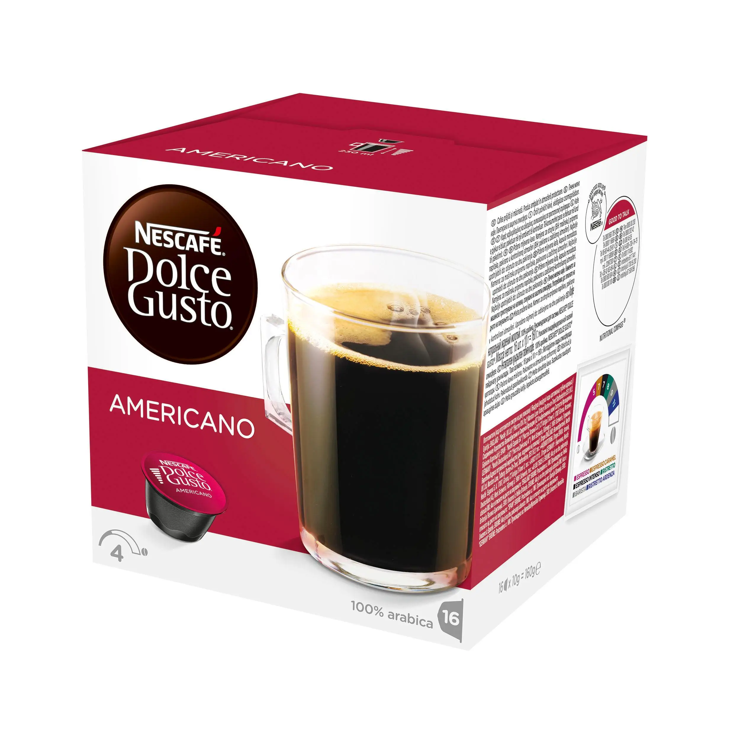 Нескафе Dolce Gusto Американо 160г|Кофе в капсулах| |