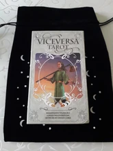 Bolsa de almacenamiento de lona, accesorio de adivinación de oráculo, fase lunar, terciopelo