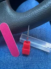 Brocas de carburo de tungsteno de doble cara, accesorios eléctricos para manicura, 1 Uds.