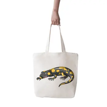 

Angemiel Bag Large Polka Dot Cute Animal Picture Shopping Beach Tote Bag