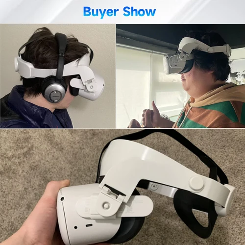 Oculus Quest 2 용 Ficep 헤드 스트랩, 조절식 편안한 헤일로 스트랩, Oculus Quest 2 용 액세서리 6