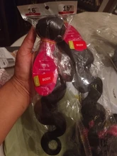 Luduna-mechones de pelo ondulado brasileño para mujer negra, extensiones de pelo ondulado 150% humano, 1/3/4 piezas, Remy