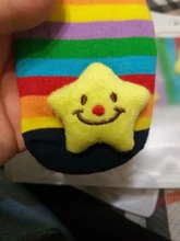 Calcetines para bebés antideslizantes de algodón, medias para niños y niñas con diseño de muñecos con cascabel