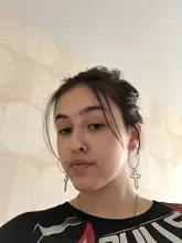 Cruz hueca-pendientes colgantes de Metal, joyería, Pendientes de gota geométricos, Harajuku, AXYD