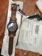 CURREN-Reloj deportivo estilo militar de cuarzo para hombre, cronógrafo con fecha y correa de cuero, marca superior de lujo, negocios, regalo, 8225