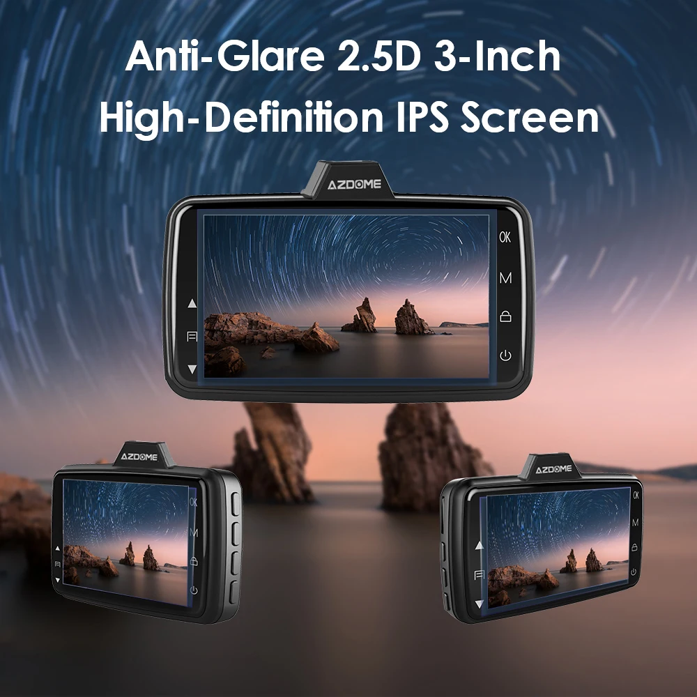 Видеорегистратор AZDOME M01 автомобильный 1080P 3 дюйма IPS|Видеорегистраторы| |