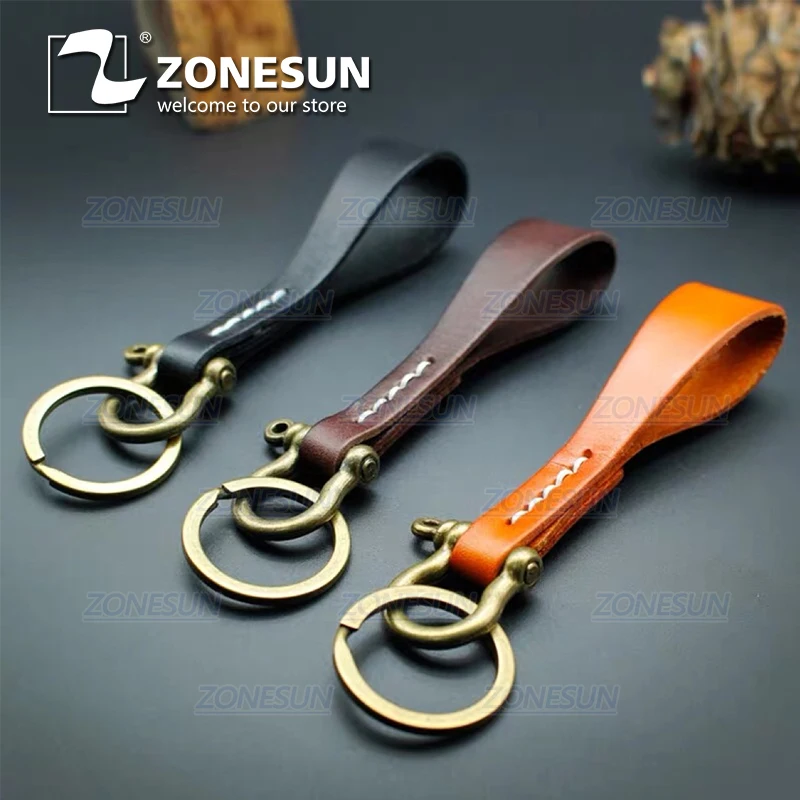 

ZONESUN изготовленный на заказ кожаный брелок для ключей высечки для ручной работы кольцо для ключей Сделай Сам брелок для ключей подвесное украшение резка кликер штамп стальные формы