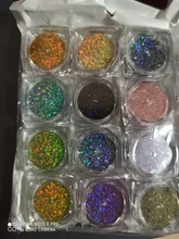 12 unids/set uñas polvo escamas iridiscentes lentejuelas oro plata Super brillante lentejuelas uñas artísticas manicura Decoración