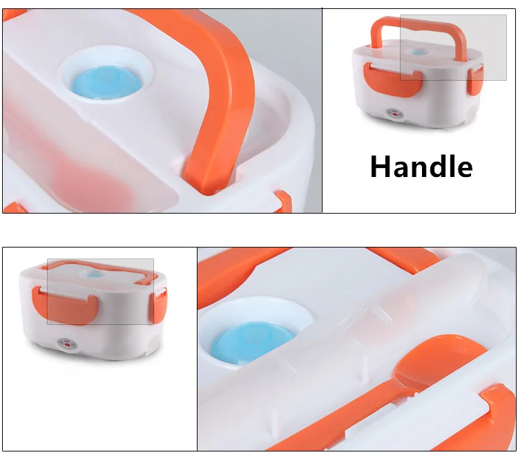 Контейнер для еды с подогревом Electronic Lunch Box от сети 220В(Оранжевый