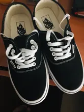 Auténtico furgonetas de la pared de la serie Era de los hombres/de las mujeres zapatos de skate Zapatos rojo clásico/colores negros de talla de zapatillas Eur 35-44