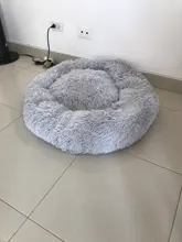 Fluffy Pet Dog Bed Soft Round Dog Long Plush Kennel For Dogs Washable Puppy Cat Bed Cushion