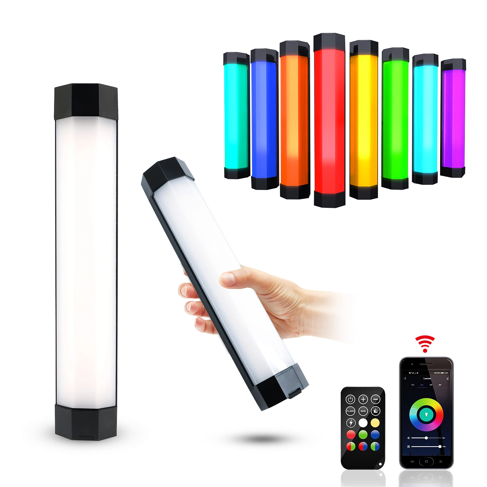 Светодиодный светильник LUXCEO P200 водонепроницаемая RGB трубка IP67 встроенный