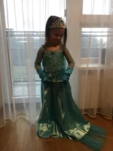 Vestidos de Elsa para niña, disfraz de princesa, Elsa, Reina de la nieve 2, Cosplay, Vestidos, conjunto de accesorios para el cabello, ropa de Halloween para niña