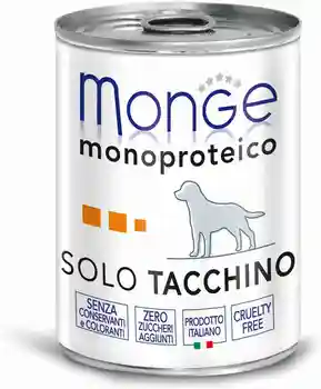 

Monge dog monoproteico solo (паштет), Turkey, 24*400 C.