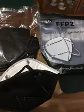 Máscara respiradora ffp2 de 6 capas, mascarilla de seguridad suave con filtración del 95%, pm2.5, fpp2, aprobado