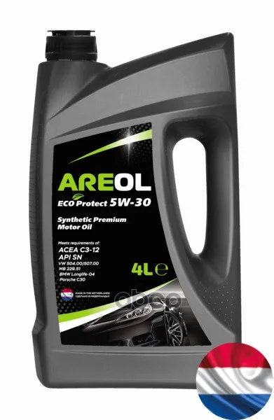 AREOL Areol Eco Protect 5w-30(4l)_масло Моторное! Синт Acea C3, Api Sn, Vw 504.00/507.00, Mb 229.51 Areol 5w30ar019